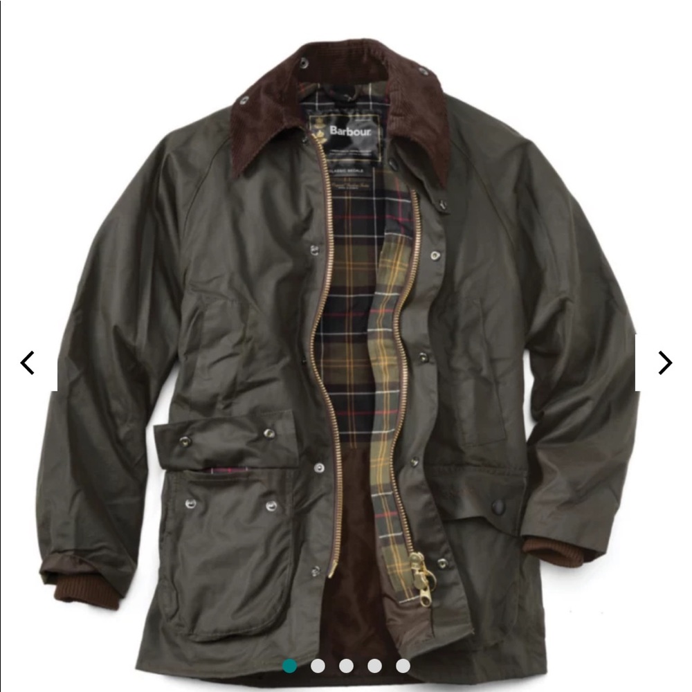 Barbour Ashby Wax Jacket Olive